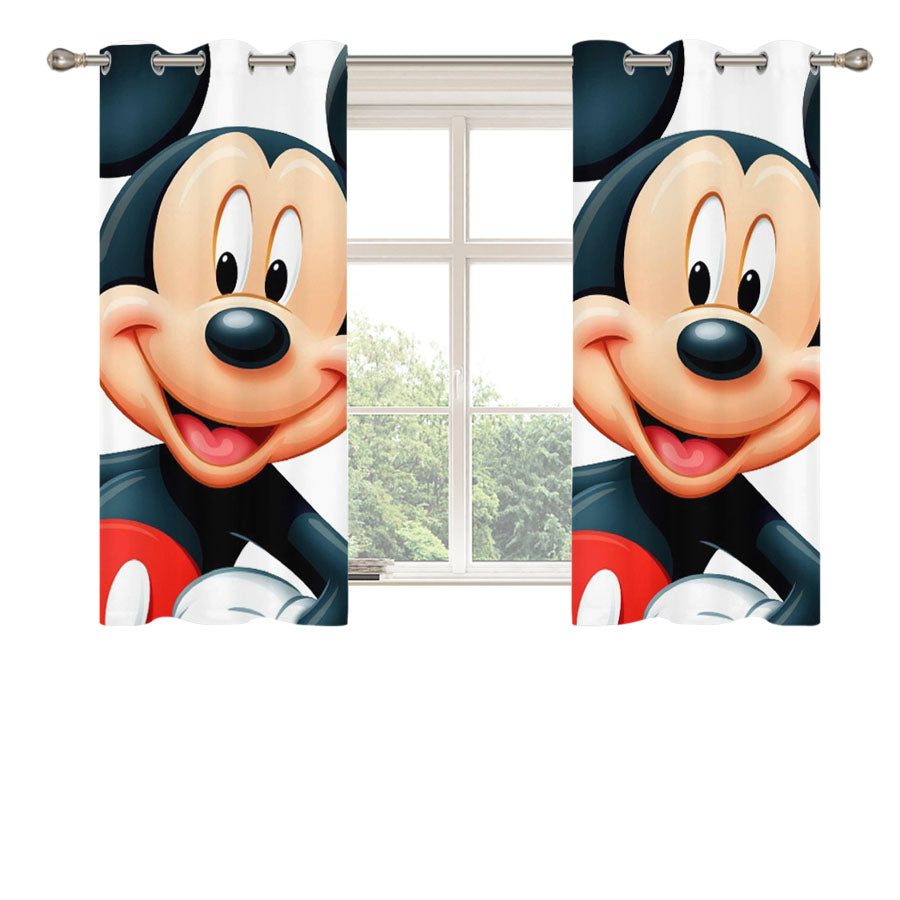 Mickey Mouse 2 Peach Skin Window Curtains