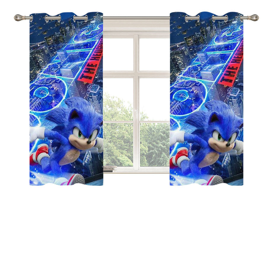 New Sonic The Hedgehog Peach Skin Window Curtains
