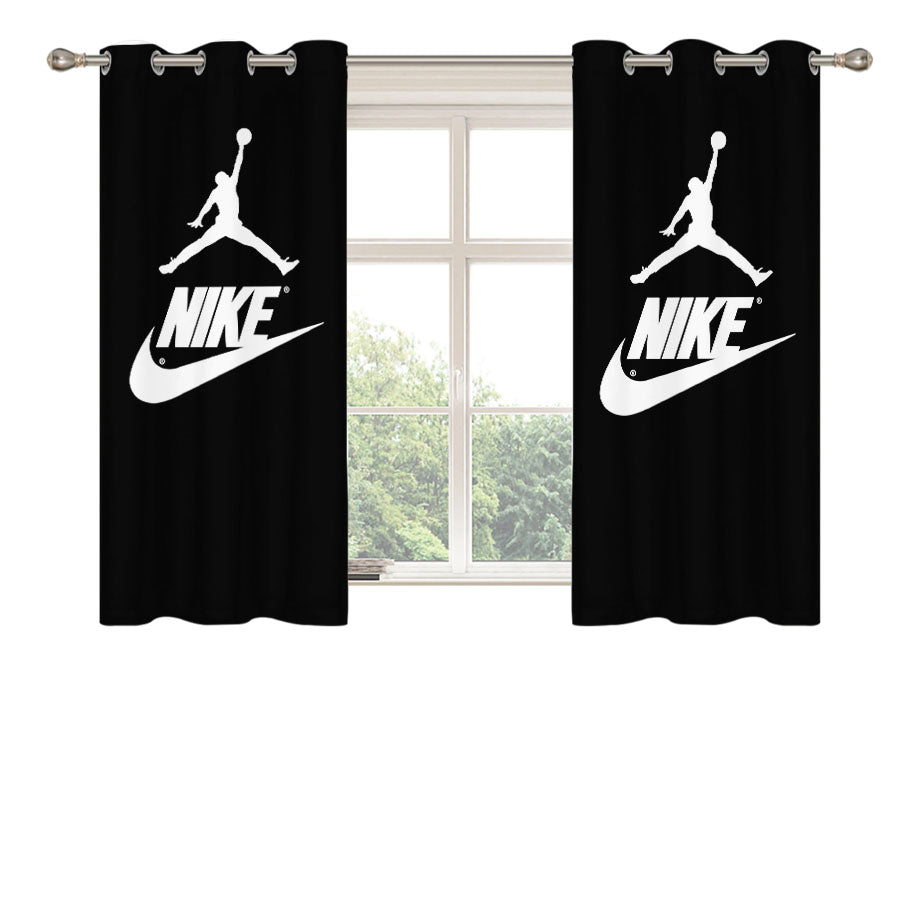 Nike Air Jordan Peach Skin Window Curtains