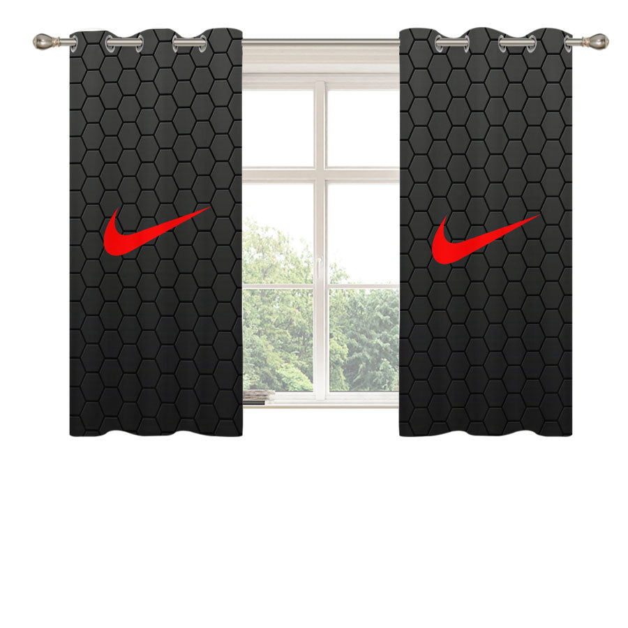 Nike Carbon Peach Skin Window Curtains