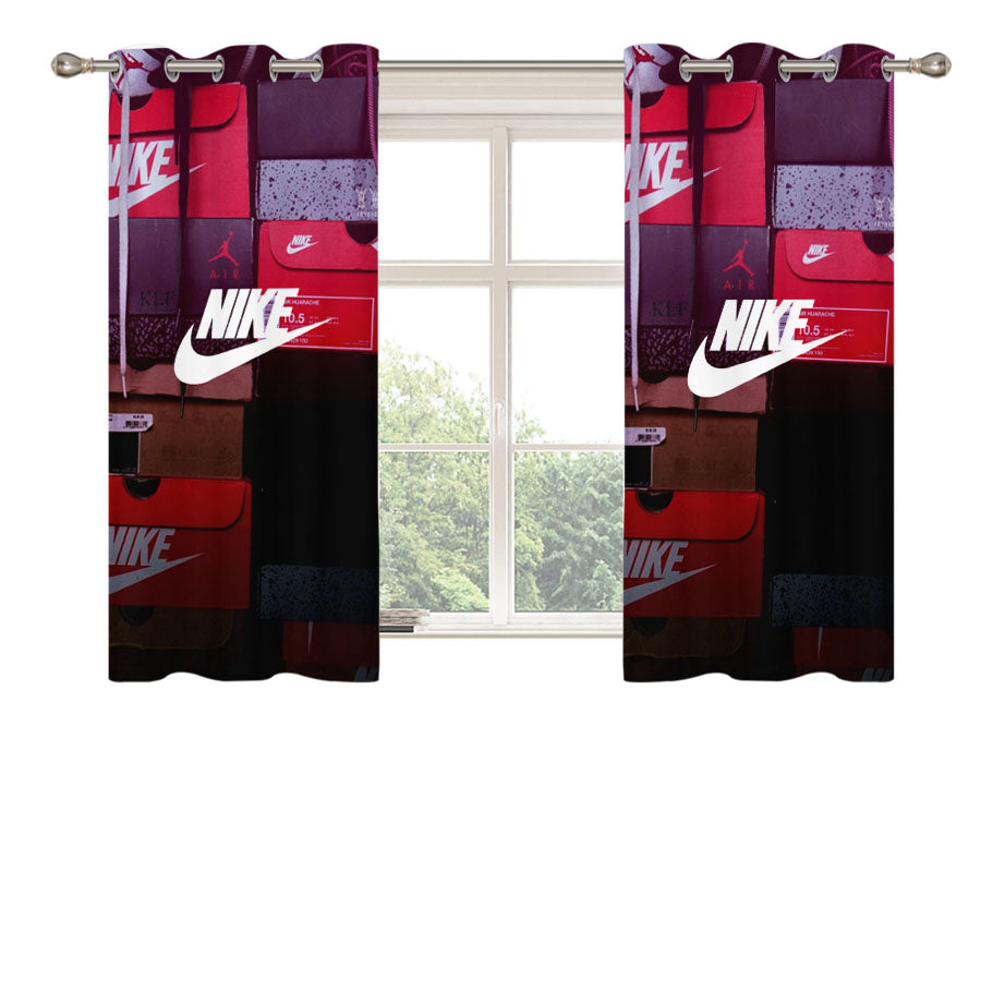 Nike Colorfull Peach Skin Window Curtains