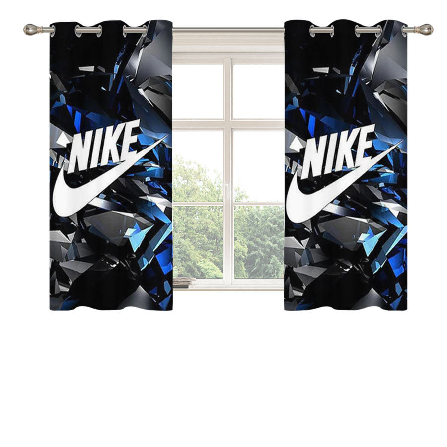 Nike Crystal Logo Peach Skin Window Curtains