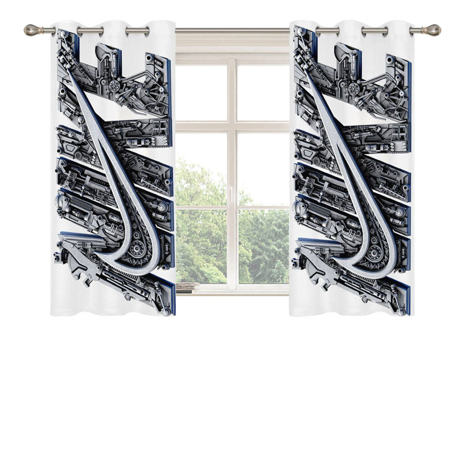 Nike D Art Peach Skin Window Curtains