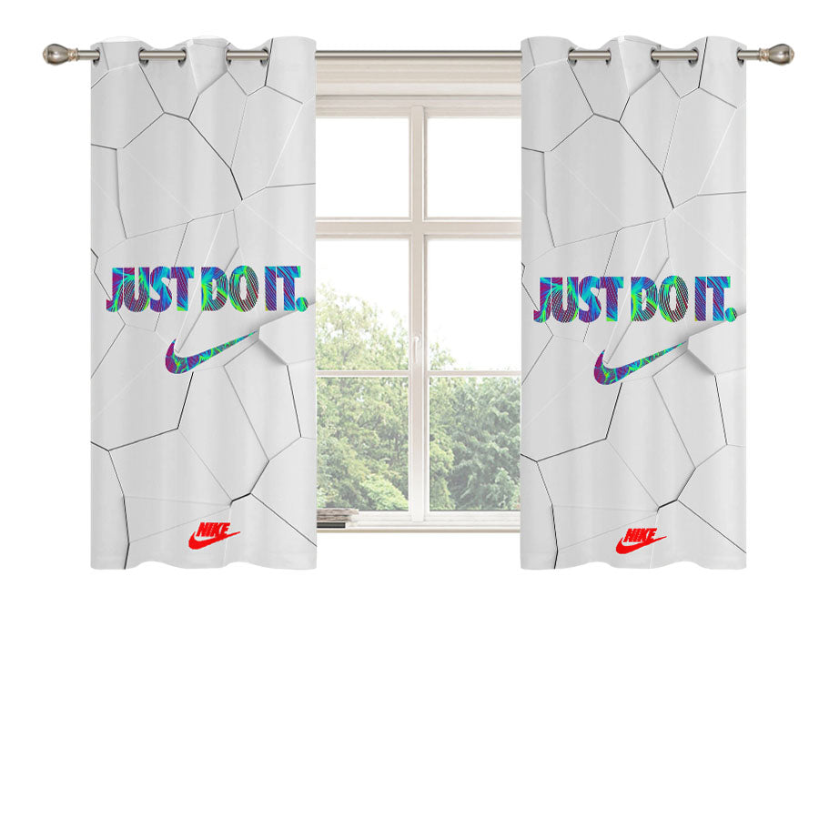 Nike Glowing Inside Peach Skin Window Curtains