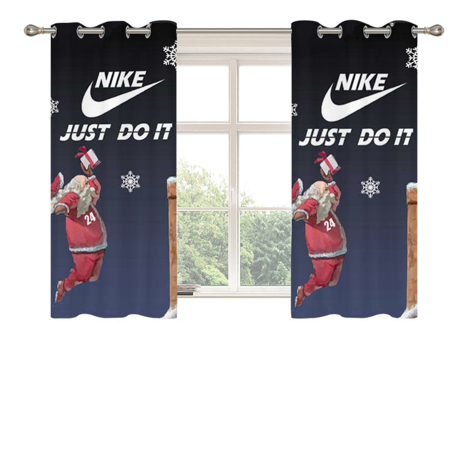 Nike Santa Dunk Peach Skin Window Curtains