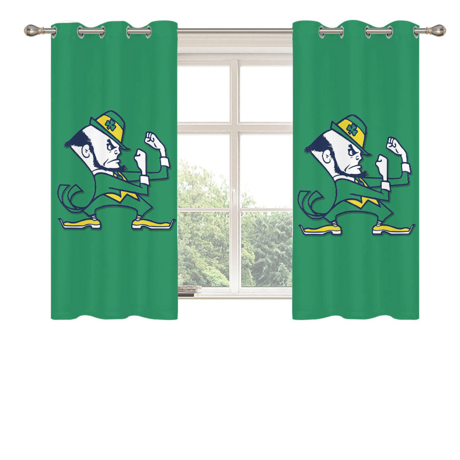 Notre Dame Mascot Team Peach Skin Window Curtains