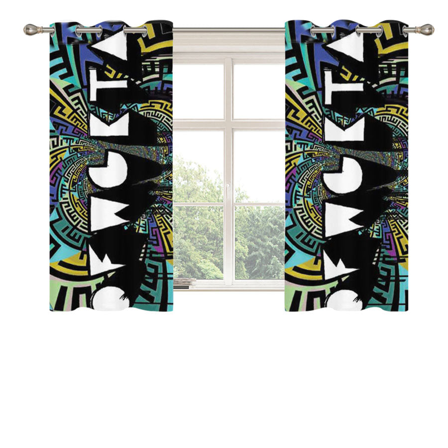 Odd Future Logo Pattern Peach Skin Window Curtains