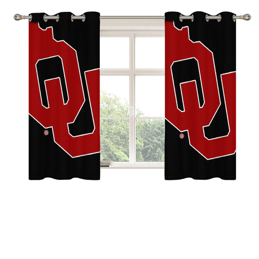 Oklahoma Sooners 2 Aa Peach Skin Window Curtains