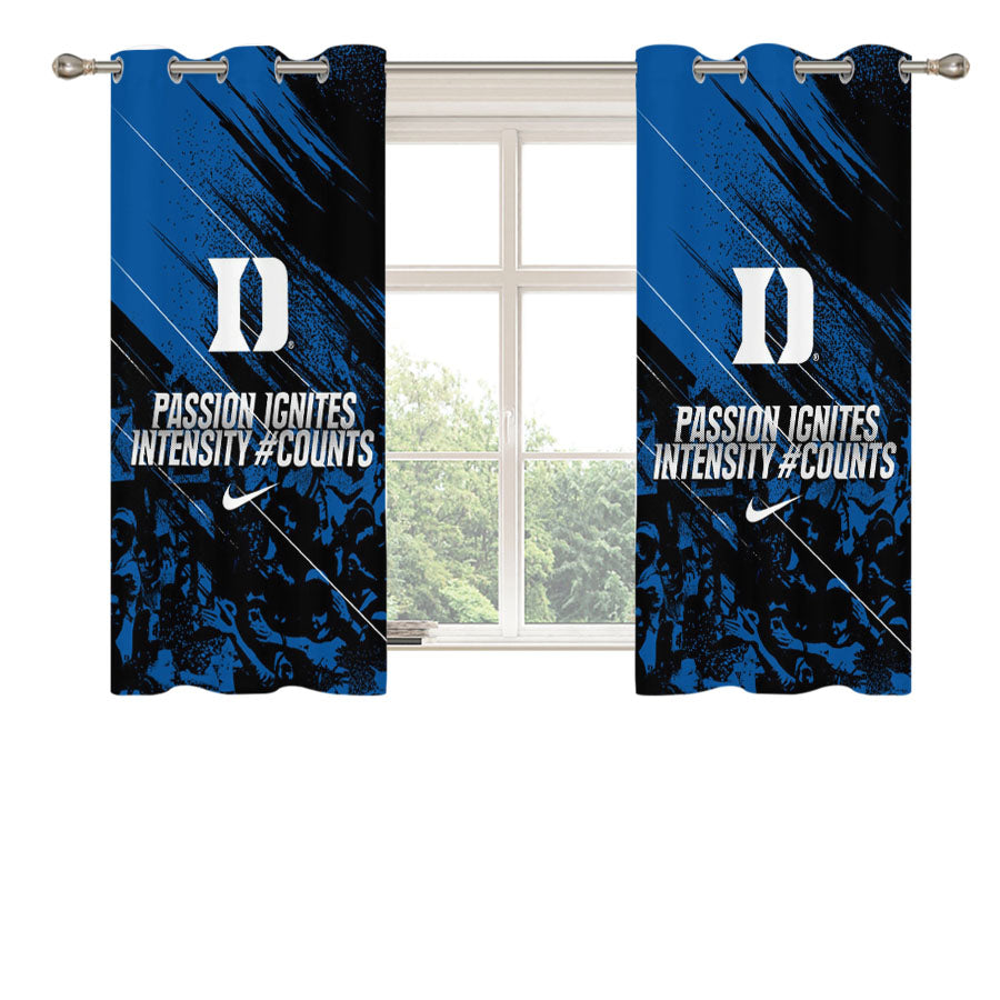 Passion Duke Blue Devils Nike Peach Skin Window Curtains