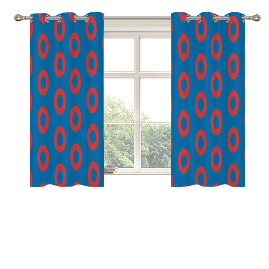 Phish Fishman Donut Peach Skin Window Curtains