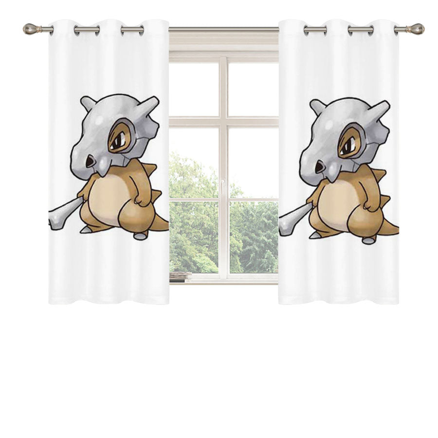 Pokemon Cubone Peach Skin Window Curtains