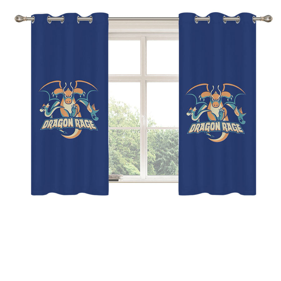 Pokemon Dragon Rage Peach Skin Window Curtains