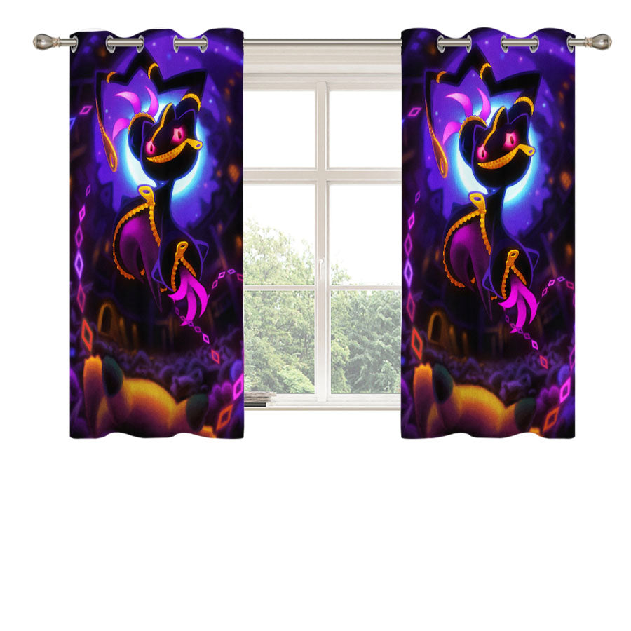 Pokemon Mega Banette Peach Skin Window Curtains