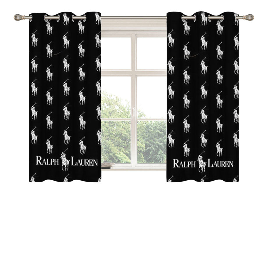 Polo Ralph Lauren Pattern Peach Skin Window Curtains