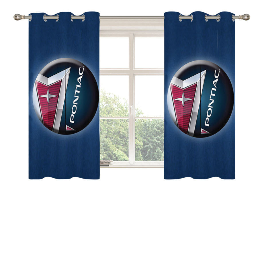 Pontiac Symbol Peach Skin Window Curtains