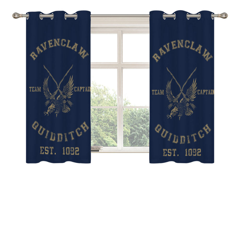 Ravenclaw Team Captain Quidditch Peach Skin Window Curtains
