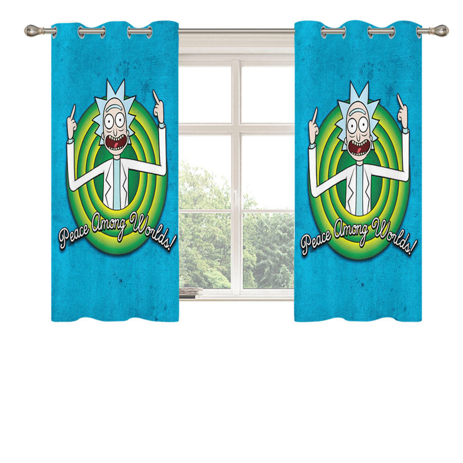 Rick Peace Among Worlds Peach Skin Window Curtains