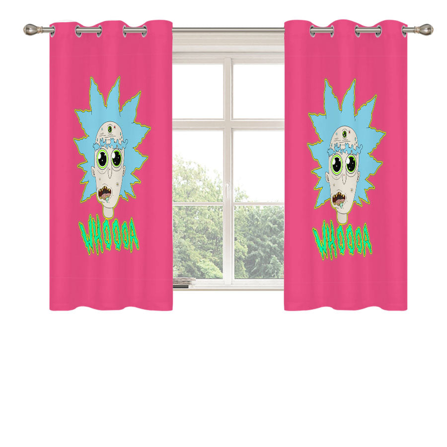 Rickedelic Peach Skin Window Curtains