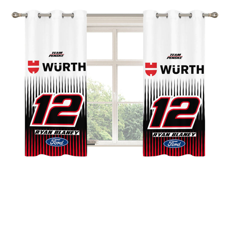Ryan Blaney - Wurth Peach Skin Window Curtains