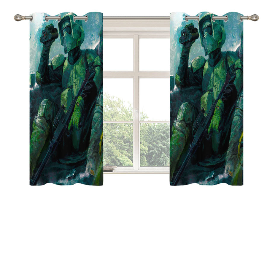 Scout Trooper Star Wars Peach Skin Window Curtains