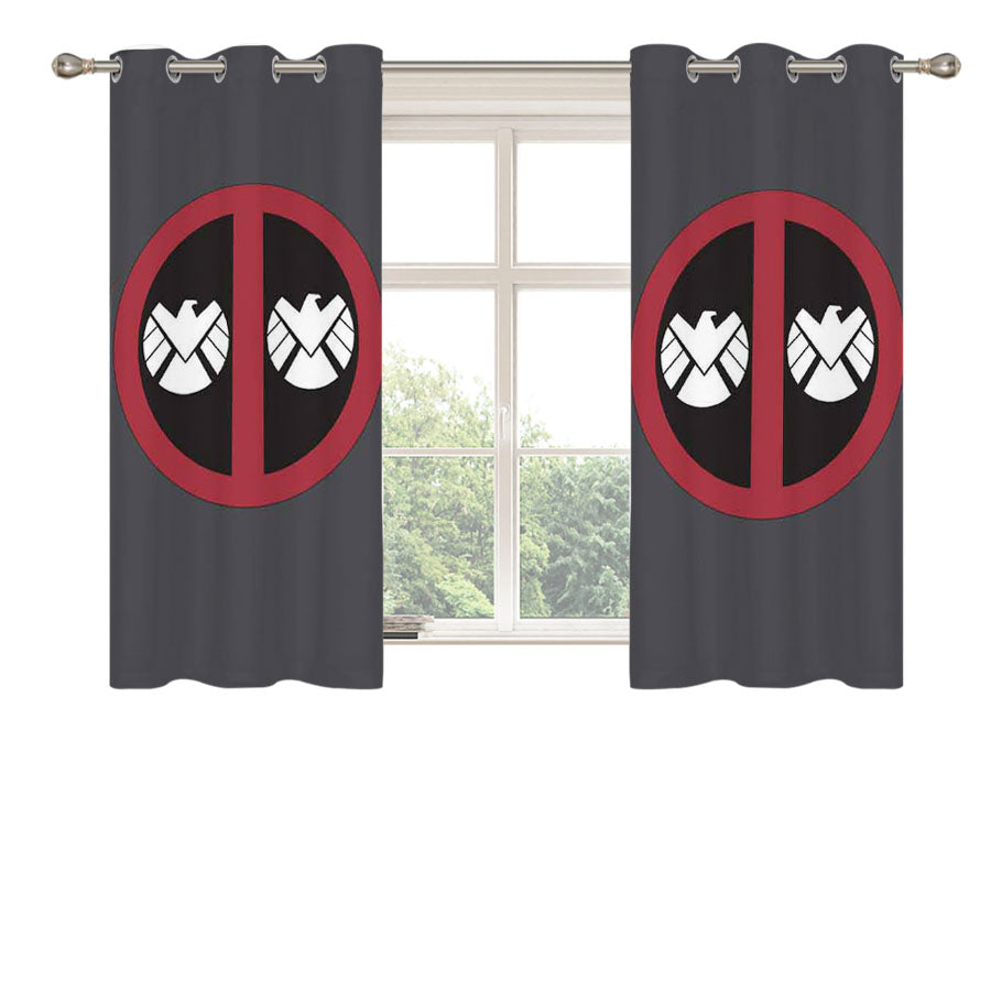 Shield Marvel Peach Skin Window Curtains