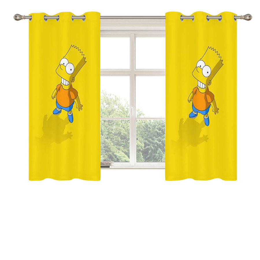 Simpsons Peach Skin Window Curtains