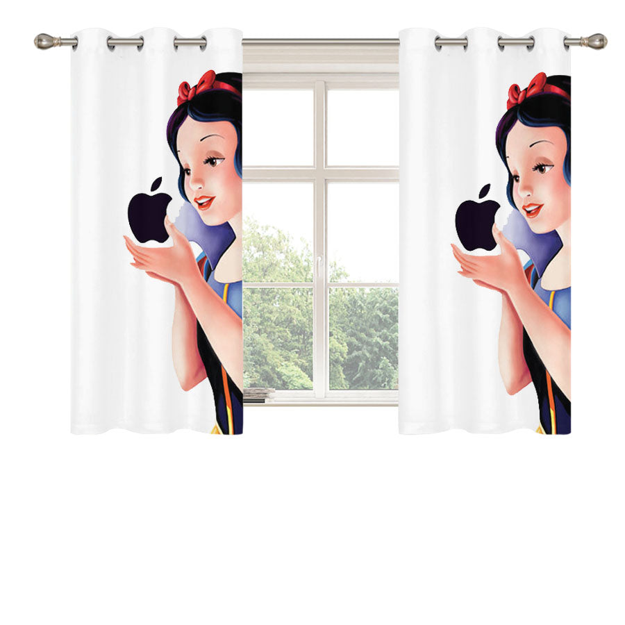 Snow White Snow Case Peach Skin Window Curtains
