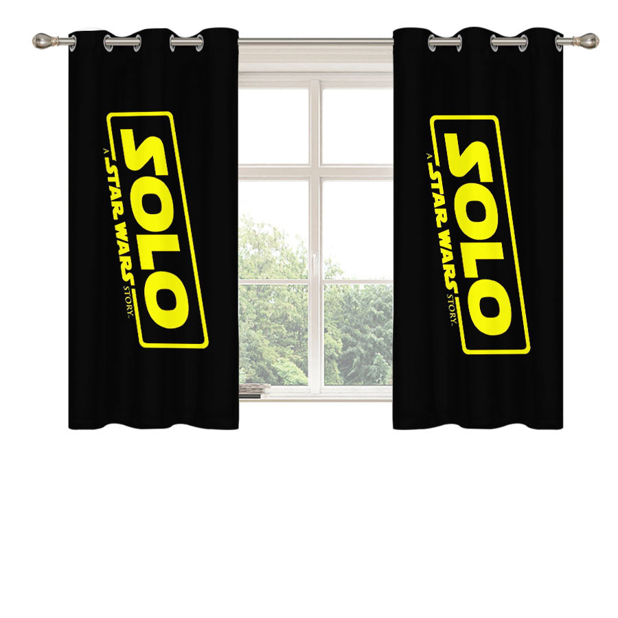 Solo Star Wars Story Peach Skin Window Curtains