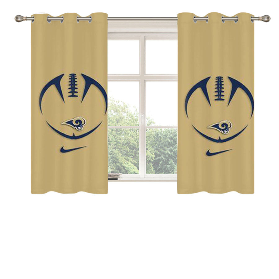 St Louis Rams Peach Skin Window Curtains