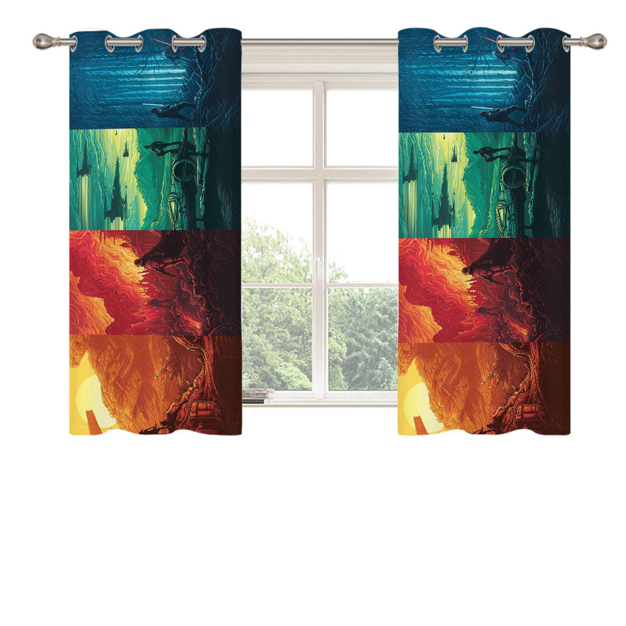 Star Wars Alliance Peach Skin Window Curtains