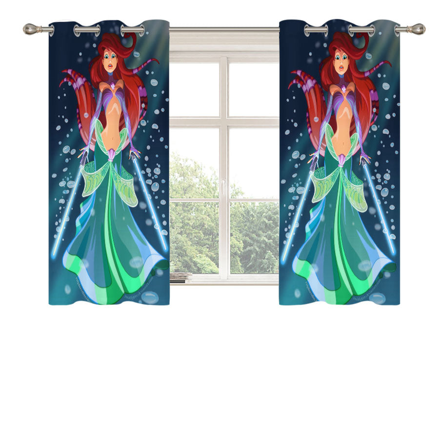 Star Wars Ariel Peach Skin Window Curtains