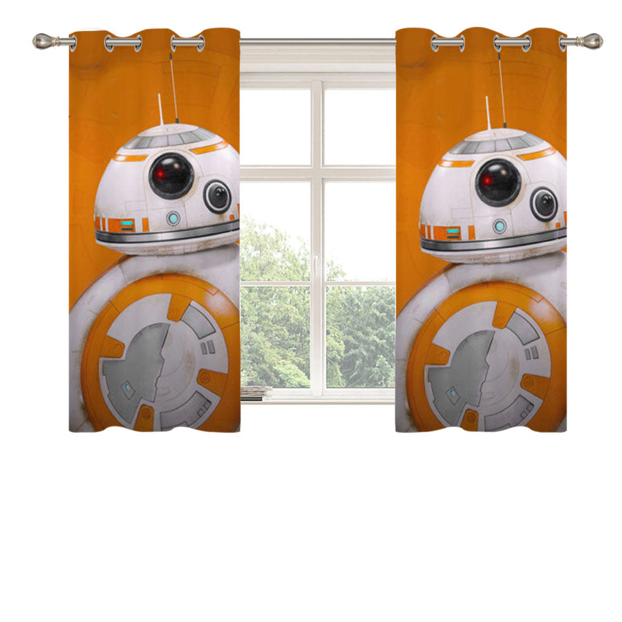 Star Wars Bb-8 Droid Peach Skin Window Curtains