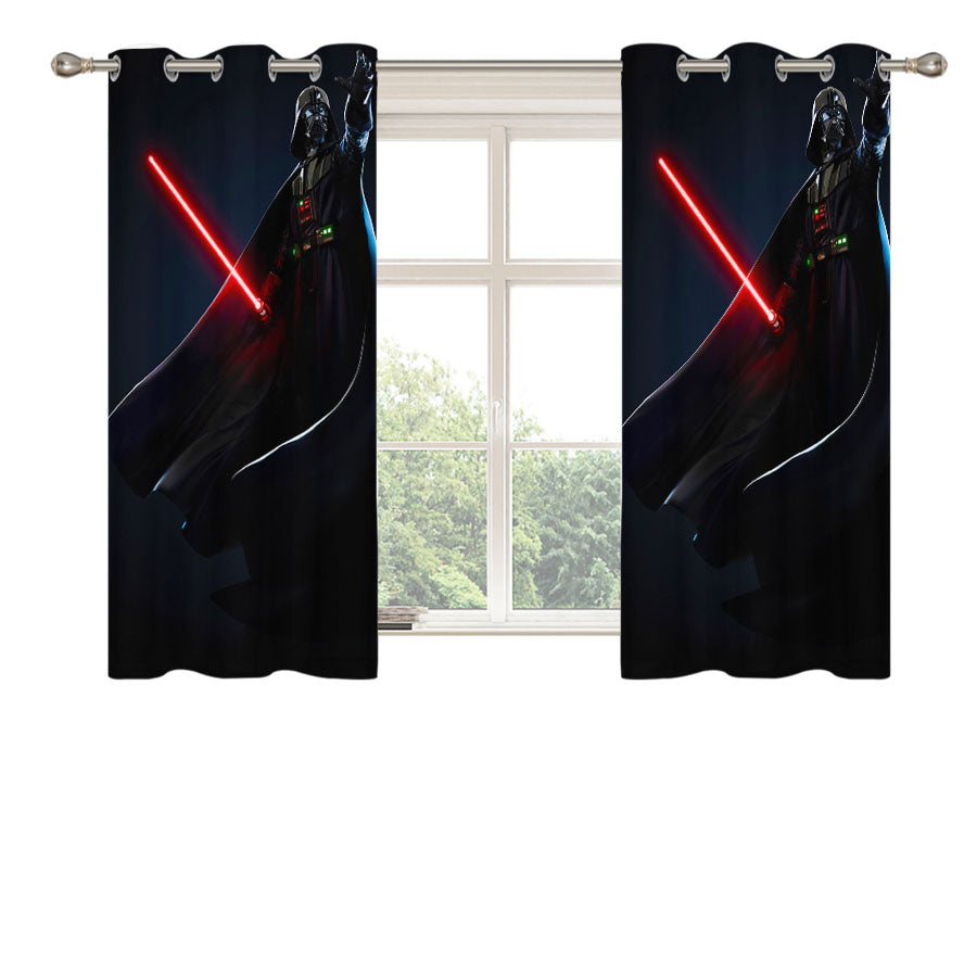 Star Wars Darth Vader Peach Skin Window Curtains