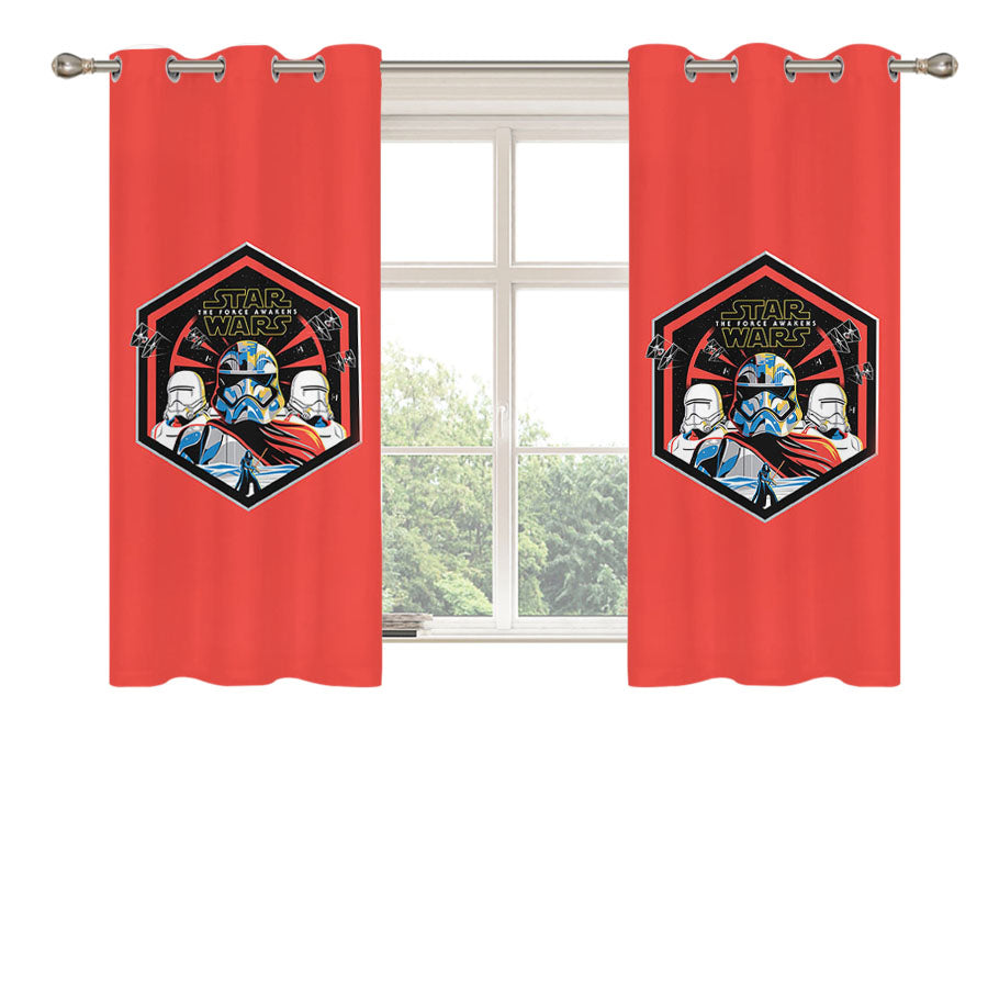 Star Wars First Order Phasma Peach Skin Window Curtains