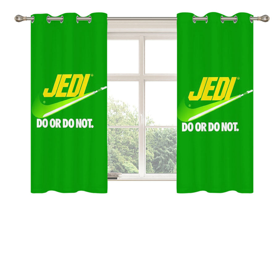Star Wars Jedi Nike Peach Skin Window Curtains