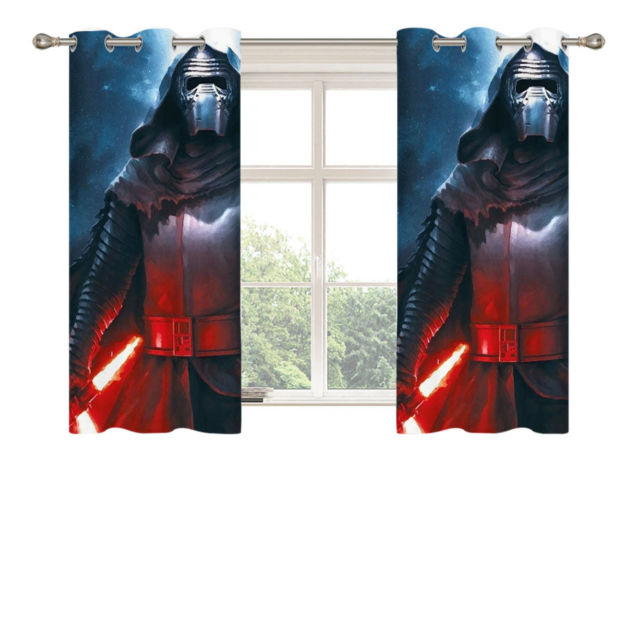 Star Wars Kylo Ren Armor Peach Skin Window Curtains