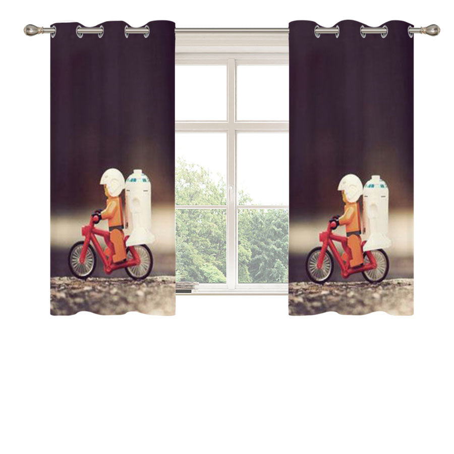 Star Wars Lego Disney Peach Skin Window Curtains