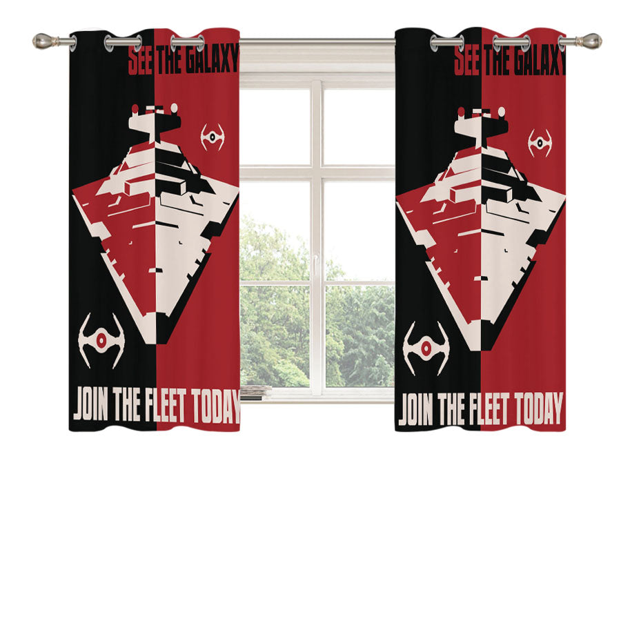 Star Wars Poster 4 Peach Skin Window Curtains