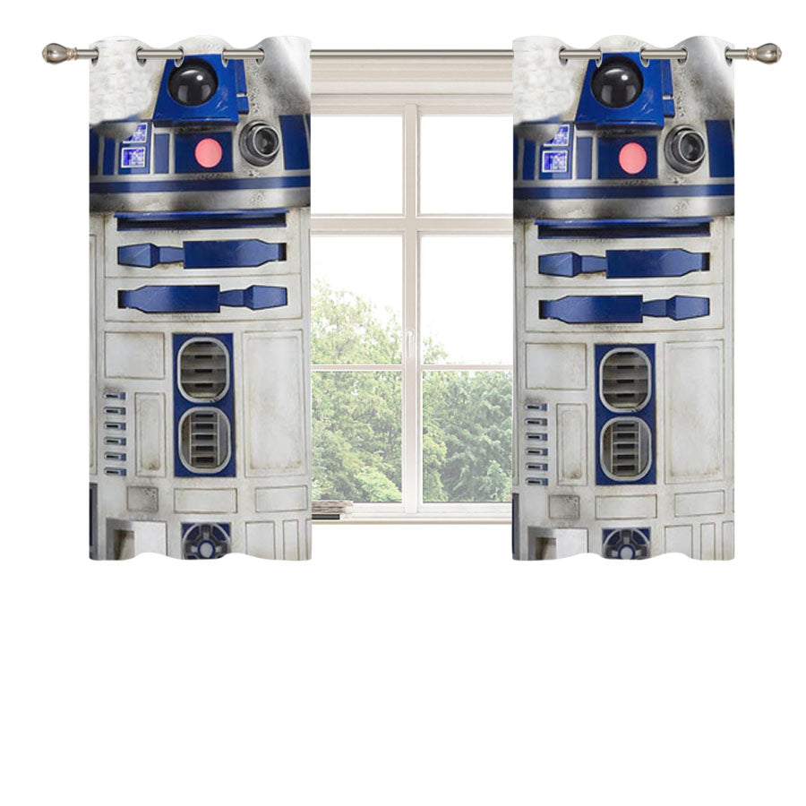 Star Wars R2D2 Robot Peach Skin Window Curtains