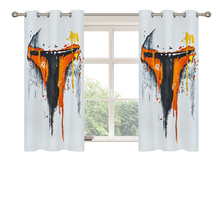 Star Wars Soldier Painting Peach Skin Window Curtains