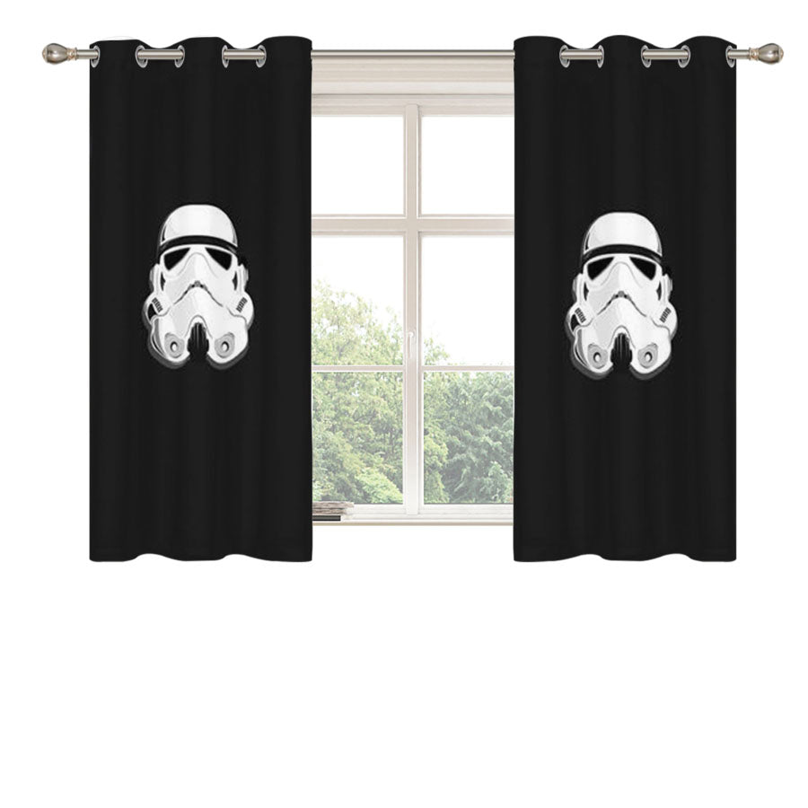 Star Wars Storm Trooper Peach Skin Window Curtains