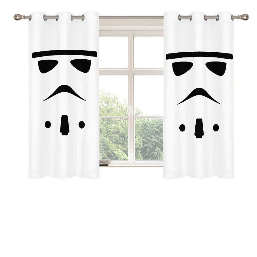 Star Wars Stormtrooper 03 Peach Skin Window Curtains