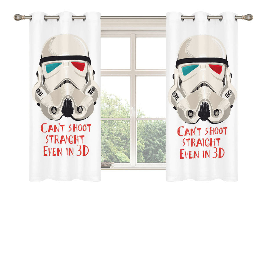 Star Wars Stormtrooper 06 Peach Skin Window Curtains