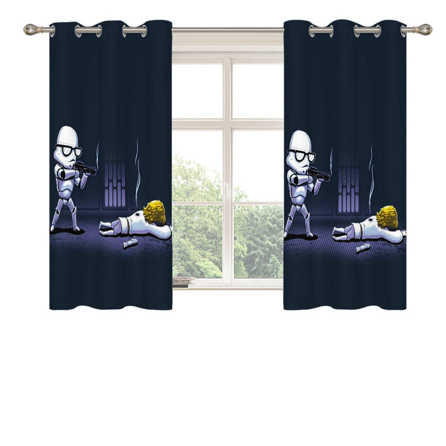 Star Wars Stormtrooper Thug Peach Skin Window Curtains