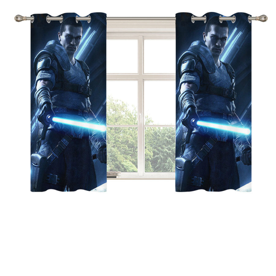 Star Wars The Force Peach Skin Window Curtains