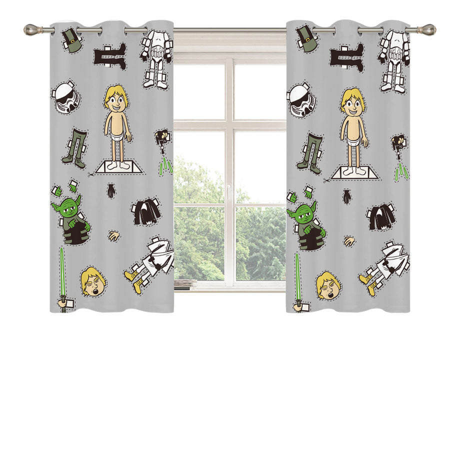 Stars Wars Costume Set Peach Skin Window Curtains