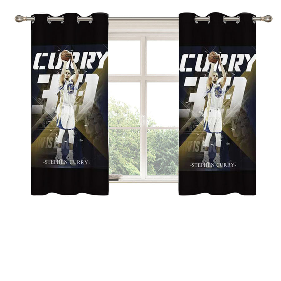 Stephen Curry Big 30 Peach Skin Window Curtains
