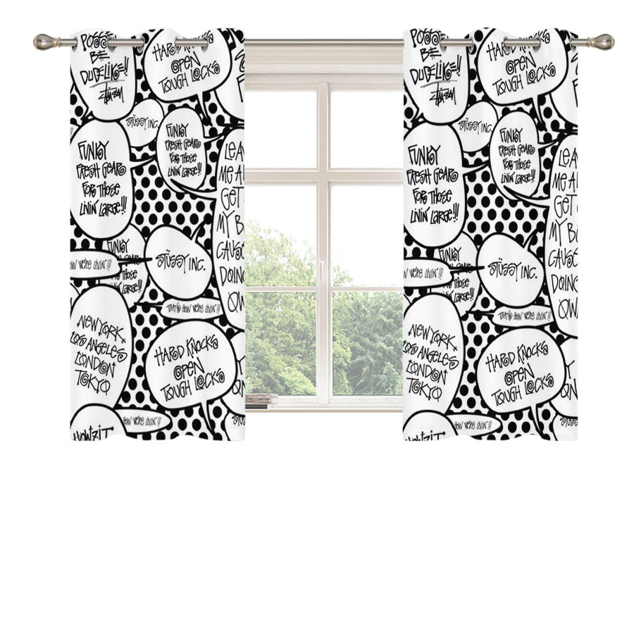 Stussy Inc Peach Skin Window Curtains