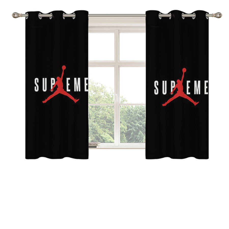 Supreme Jordan Peach Skin Window Curtains