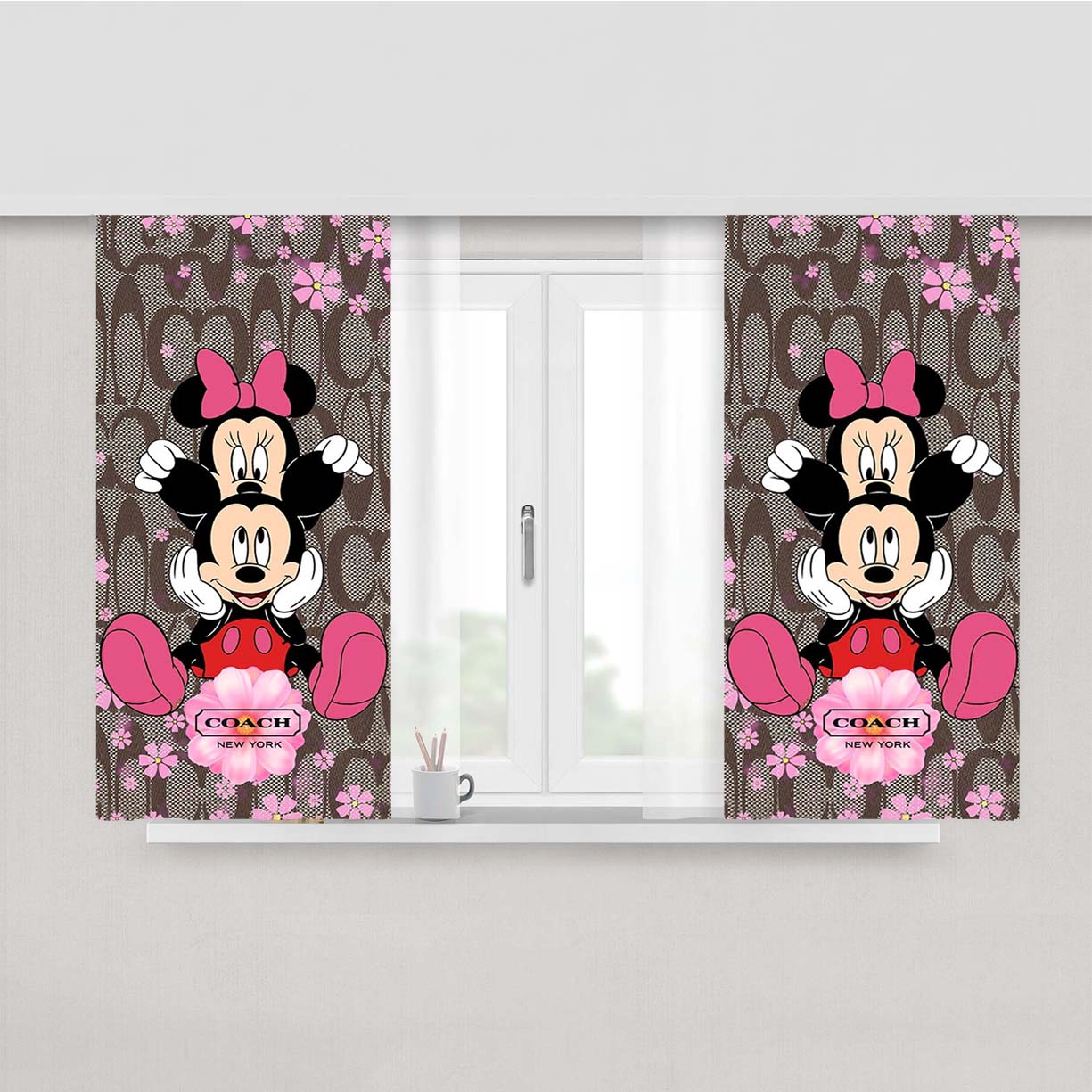 Nd Fighting Irish Gold And Green Wallpaper Peach Skin Window Curtains